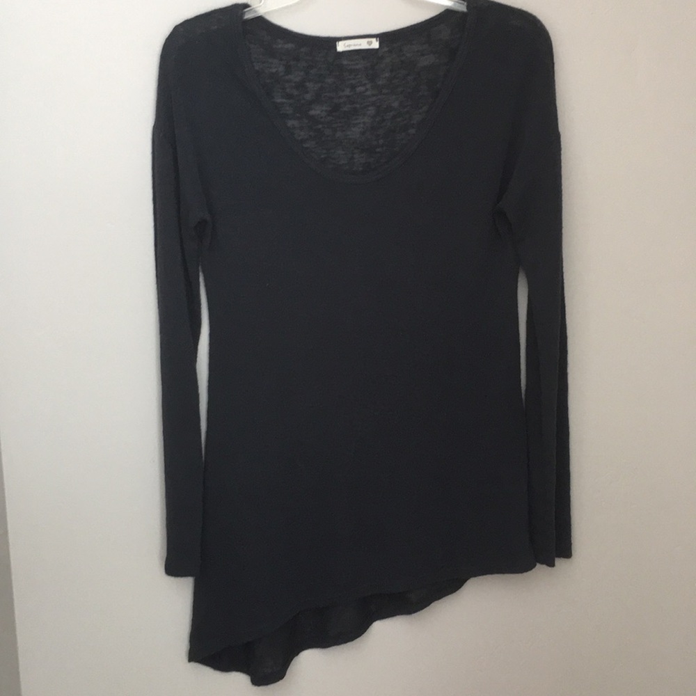 Soprano Gray Asymmetrical Sweater
